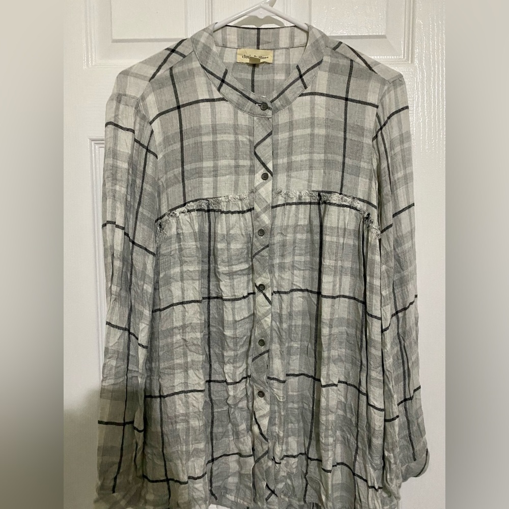 Anthropologie Cloth and Stone Women's Button Down Blouse.